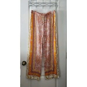 RACHEL ZOE Women's Pull-on Bohemian Pants Elastic Waist Rayon Size L‎